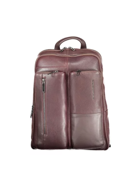 Torba na laptopa Piquadro skórzana brązowa