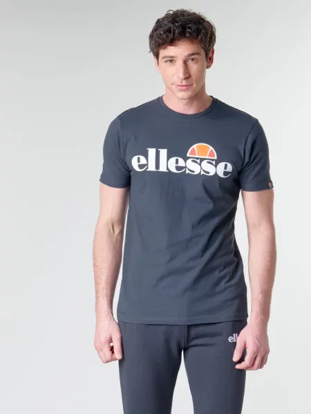 ELLESSE Tričko Prado námořnická modř / oranžová / červená bílá