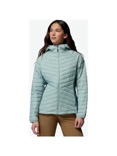 Kurtka z kapturem Columbia Powder Pass III Hybrid XS niebieska