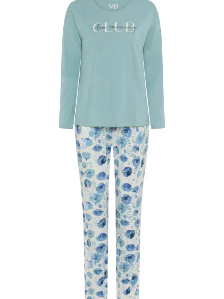 VIVANCE by LASCANA Pijama deschis albastru