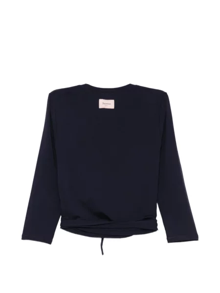Lung top Repetto plic albastru