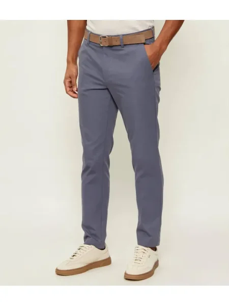 BOSS BLACK Pantaloni chino negru