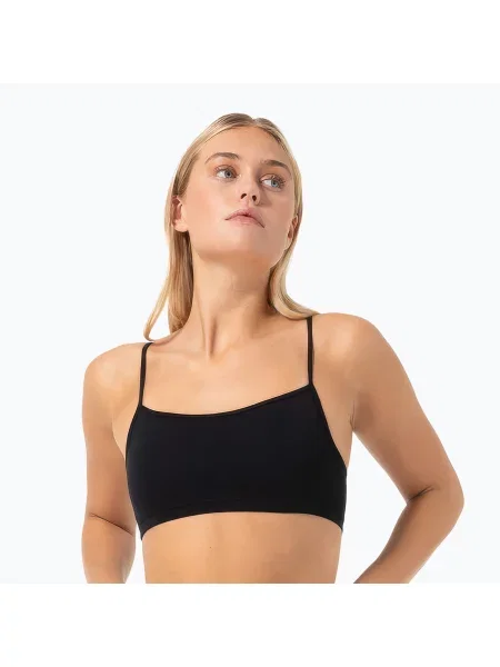 Biustonosz termoaktywny super.natural Cosy Bra jet black czarny