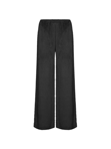 Pantaloni palazzo Deha de catifea negru