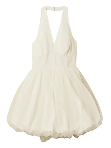 Rochie mini Twinset din tul de costum alb