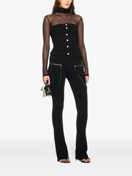 Pantaloni Off-white alb