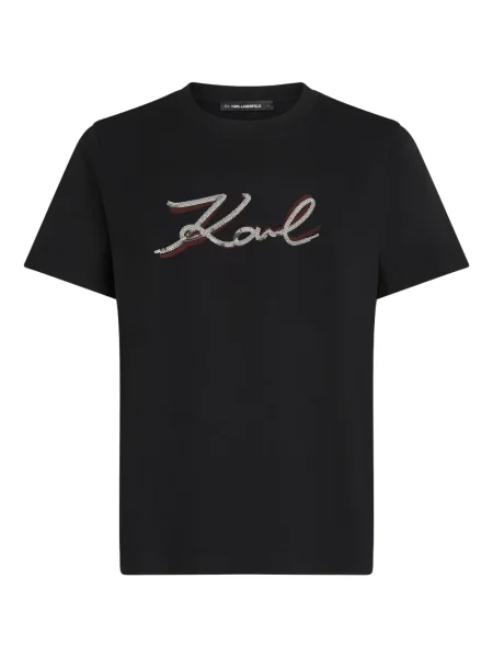 Tricou Karl Lagerfeld cu paiete negru