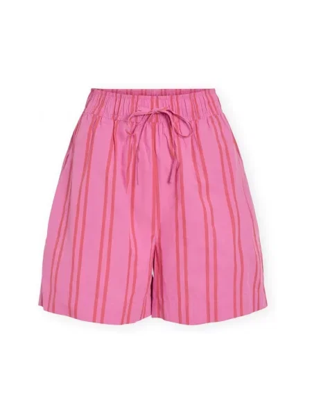 Pantaloni scurți Vila cu model floral roz