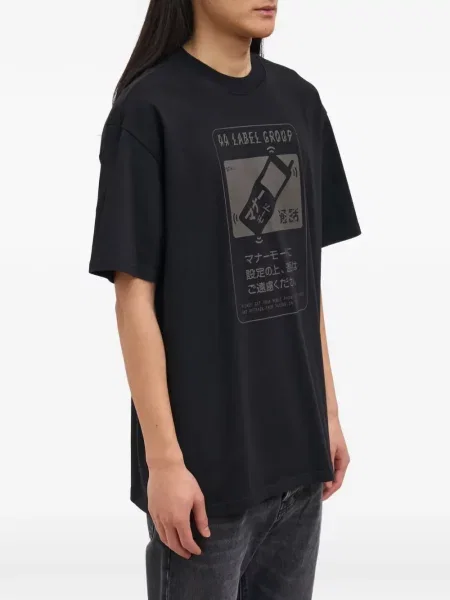 Tricou 44 Label Group cu imagine negru