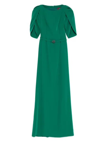 Rochie maxi Cristallini de costum verde