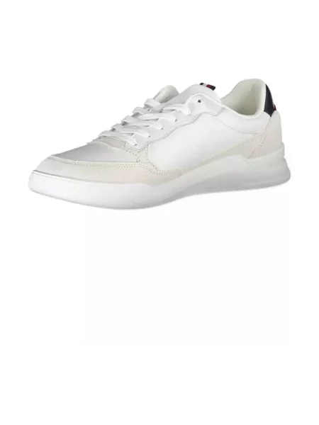 Trampki Tommy Hilfiger w miejskim stylu skórzane białe