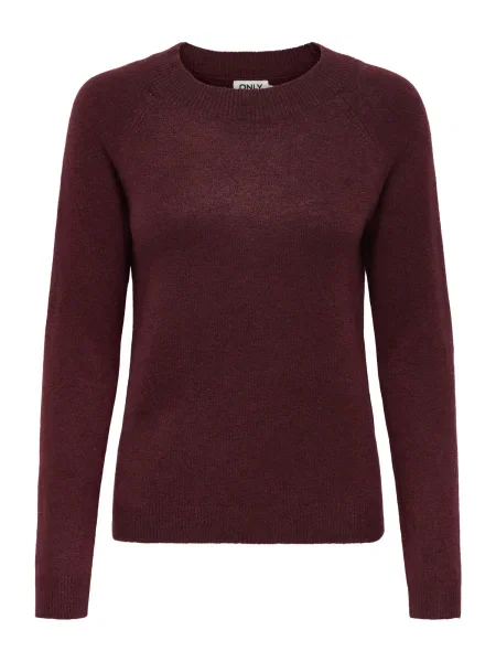 ONLY Pulover ONLRICA tamno crvena bordo