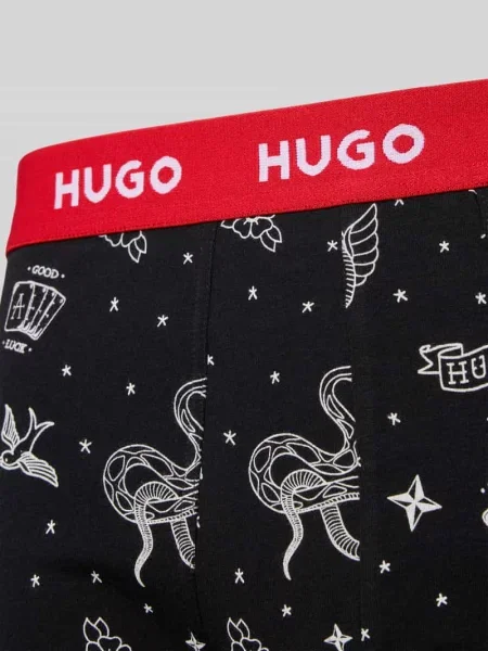 HUGO bokserki z TRIPLET DESIGN czarny