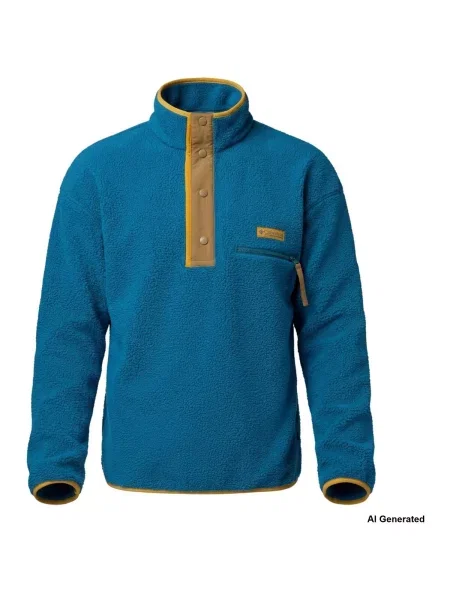 Fleece pattanás fleece melegítő felső Columbia kék