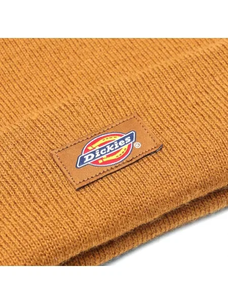 Czapka beanie z imitacji dzianiny model ‘Gibsland’ Dickies brązowa