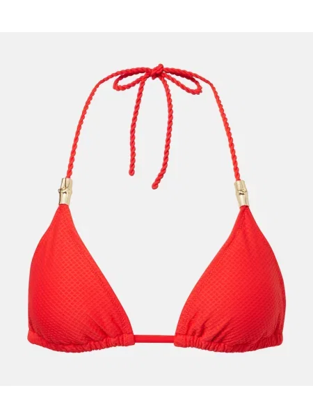 Bikini Heidi Klein z dekoltem halter czerwony
