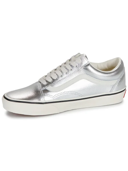 Pantofi Vans din piele argintiu