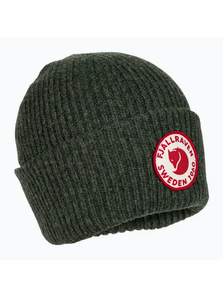 Czapka zimowa Fjällräven Logo Hat deep forest zielona