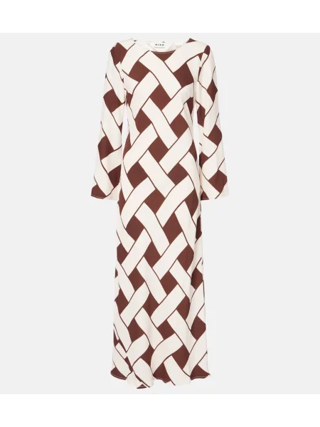 Maksi obleka Rixo rjava