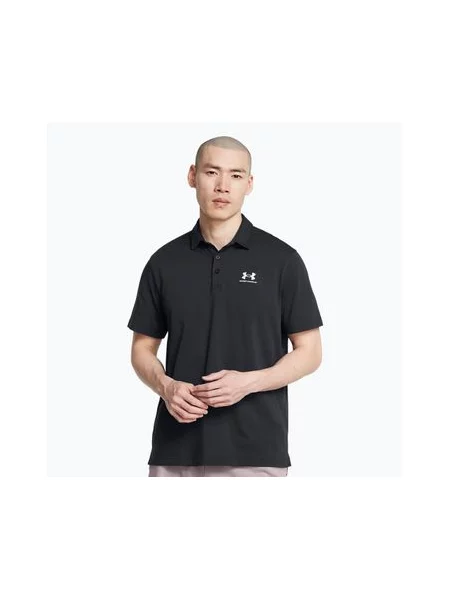 Футболка-поло Under Armour Icon Polo чорна/біла чорна
