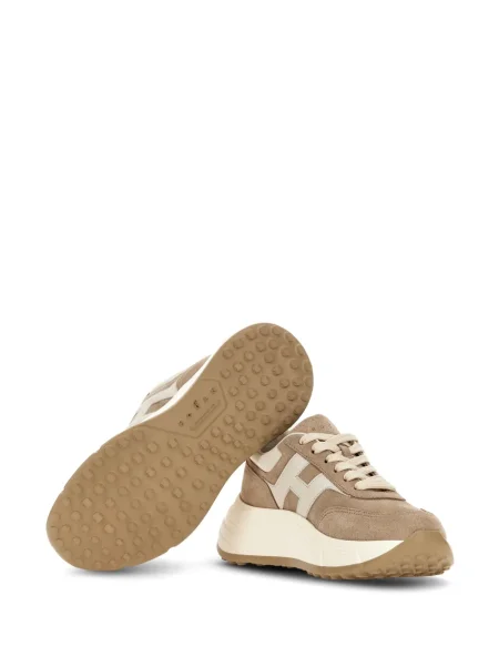 Sneakerși Hogan din piele de căprioară maro