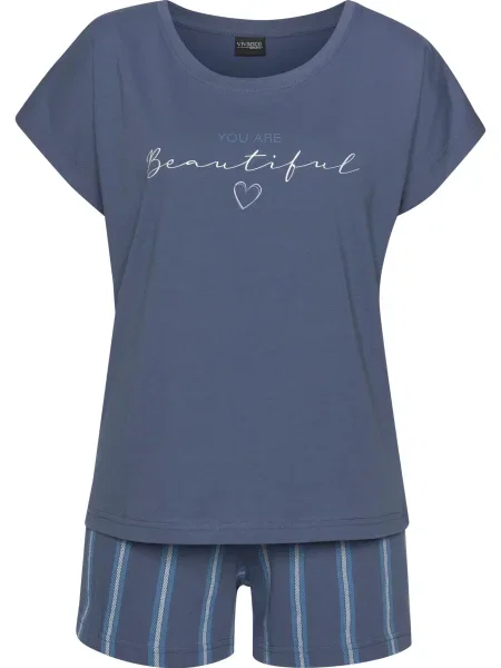 VIVANCE Pyžamo modrá bílá