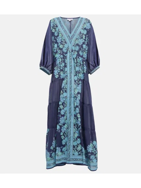 Rochie maxi Juliet Dunn cu model floral de costum