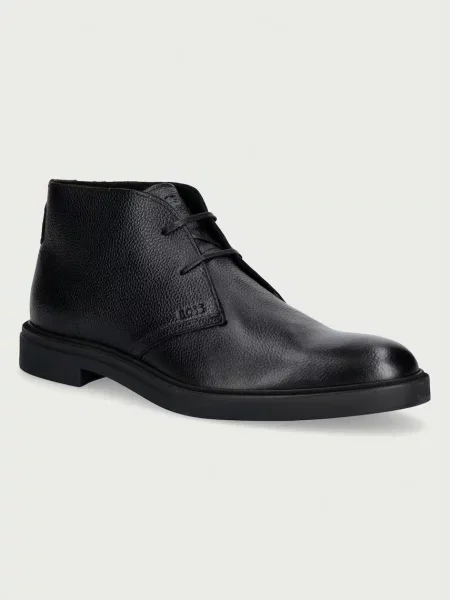 Botine Boss din piele negru