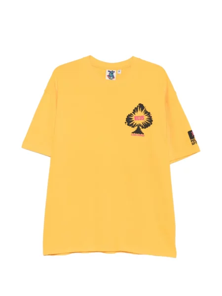 Tricou Deus Ex Machina cu imagine portocaliu
