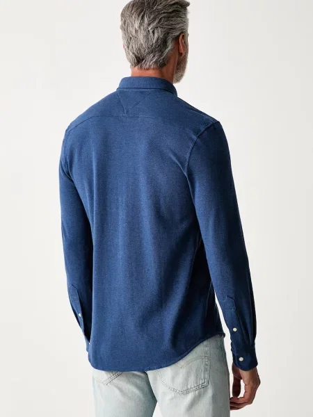 Tommy Hilfiger Koszula Mężczyźni Slim Fit niebieski M granatowa