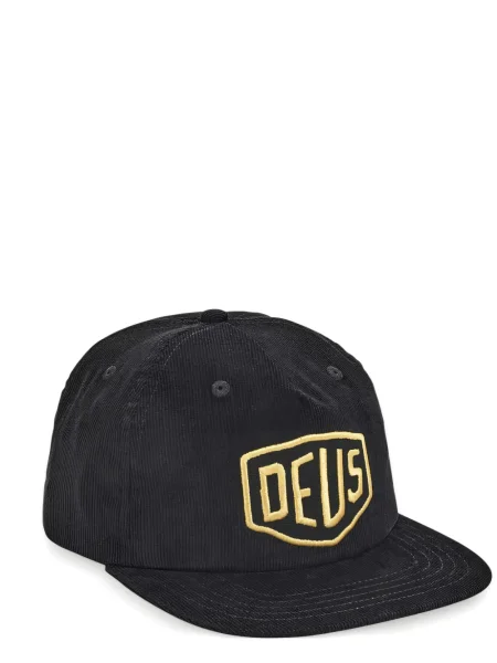 Șapcă Deus Ex Machina cu broderie de catifea cord negru