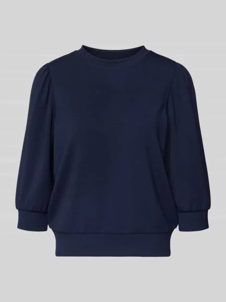 Bluza o luźnym kroju z rękawem o dł. Rich & Royal granatowa