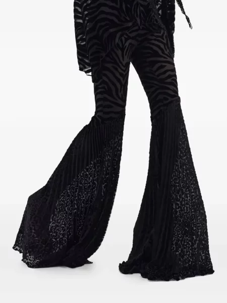 Pantaloni Roberto Cavalli cu imagine negru