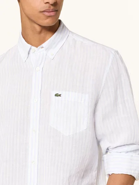 Lacoste Koszula O Regularnym Kroju blau biała