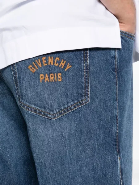 Blugi Givenchy cu broderie albastru