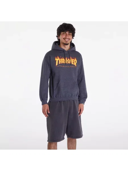 Hanorac Thrasher Flame Hoodie Dark Grey XL gri