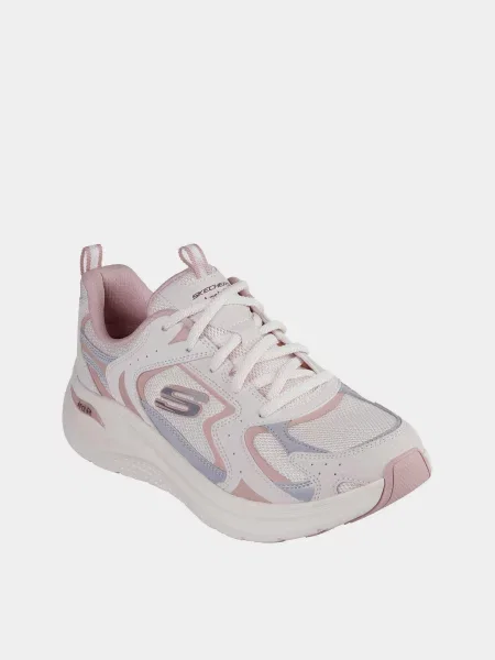Кожаные кроссовки Skechers розовые