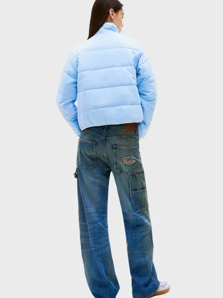 Утепленная джинсовая куртка Tommy Jeans голубая