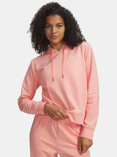 Geacă Under Armour din material terry roz