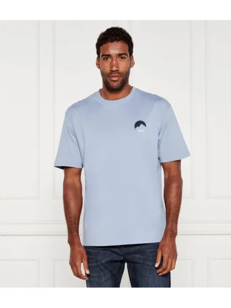 BOSS ORANGE Tricou Te_move | albastru