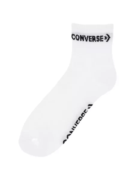 Čarape Converse s autogramom karirane smeđa