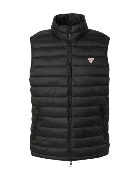 GUESS JEANS Brezrokavnik črna