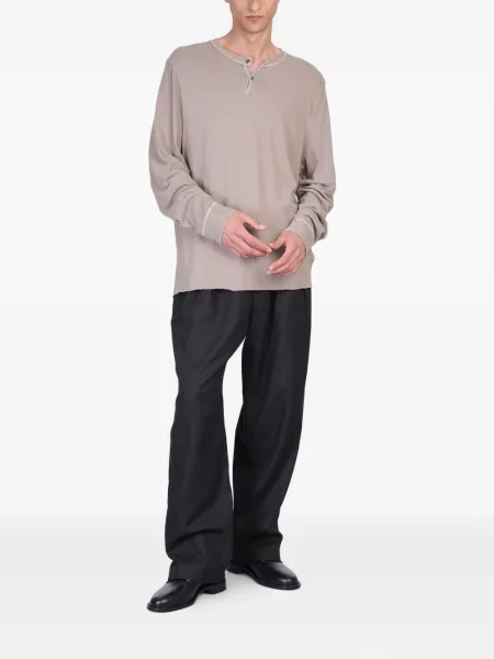 Tricou James Perse cu guler henley