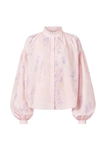 Cămașă Thierry Colson cu model floral cu imagine roz