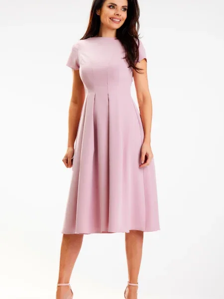 Sukienka midi Awama różowa