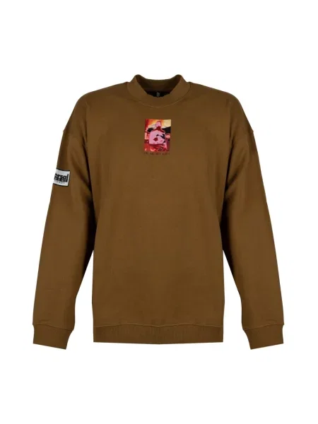 Bluza Diesel z nadrukiem brązowa