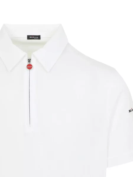 Tricou polo Kiton alb