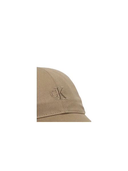Baseball sapka Calvin Klein Monogram Embroidery Baseball Cap Bézs barna