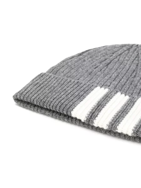 Kašmyro briaunotas kepurė Thom Browne pilka