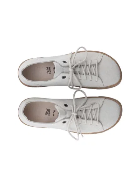 Pantofi Birkenstock din nubuc alb